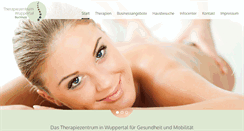 Desktop Screenshot of krankengymnastik-wuppertal.de
